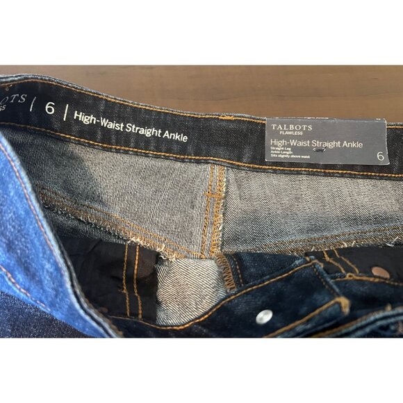 Talbots Flawless Fit Jeans NWT Size 6 Women’s Classic Stretch StretchDenim Blue - Picture 6 of 9
